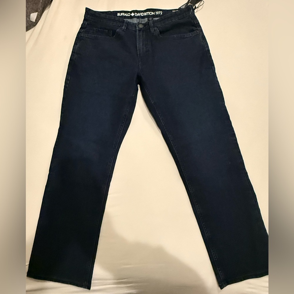 NWT Buffalo David Bitton Six-X Mens Straight Stretch Jeans Men Size 34x30 NEW